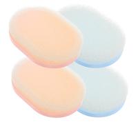 VALICLUD Soap Dish Soap Saver Pads Set of 4 Plastic Draining with Sponge Rest for Bathroom Shower Wall Mount