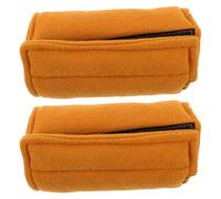 VALICLUD Soft Plush Crutch Handle Wraps Padded Cushion for Walking Sticks and Canes, Providing Balanced Stability and Comfort Support for Seniors Indoors and Outdoors, Orange