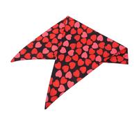 VALICLUD Soft Valentine Pet Bandana with Absorbent Heart Pattern Triangle Scarf for Dogs Washable Drool Bib for Holiday Parties and Festive Gatherings