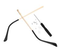 VALICLUD Spectacle Arms Replacement Golden Metal Pair for Glasses Repair | Universal Spring Arm Parts, Comfortable Wear and Secure Fit, for Sunglasses DIY Maintenance