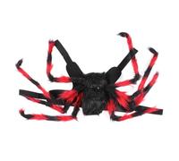 VALICLUD Spider Plush and Halloween Costume for Lightweight Dogs Pet Puppies Material Adjustable Harness Creative and Eye-catching Outfit for Halloween and Cosplay