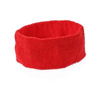 VALICLUD Sports Yoga Sweatbands Adjustable Spa Facial Headband for Makeup Daily Use Breathable Microfibre Cloth Red Unisex Design for Fitness Relaxation