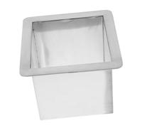 VALICLUD Square Stainless Steel Trash Chute Grommet for Kitchen Countertop Built In Waste Bin Rust Resistant Embedded Flap Cover Space Saving Design for Clean and Organized Kitchen Use