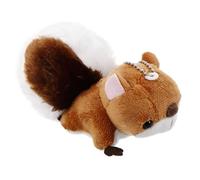 VALICLUD Squirrel Pendant Locket Key Fob Plush Keychain Key Holder Backpack Hanging Decor Stuffed Squirrel Adorable Squirrel Key Ring Pendant Bag Hanging Pendant Chocolate Pp Cotton