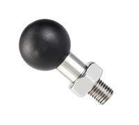 VALICLUD Stainless Steel Ball Pedestal Motorcycle Phone Holder Durable Rubber Base Motorbike Rearview Mirror Mount Accessory