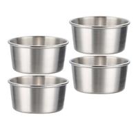 VALICLUD Stainless Steel Dipping Containers 4Pcs 60Ml Compact Sauce Bowls for Household and Party Serving