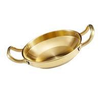 VALICLUD Stainless Steel Everyday Pan with Dual Handles Korean Ramen Noodle Pot Without Lid Corrosion Resistant Household Pan for Pasta Cooking and Soup Preparation