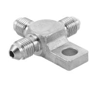 VALICLUD Stainless Steel Male Brake Line End Adapter An3-3an with Mount Tab for Brake Cylinders Featuring Enhanced Fluid Flow and Quick Installation in Automotive Applications