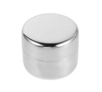 VALICLUD Stainless Steel Metal Pill Organizer Large Portable Medicine Storage Box Round Mini Pill Case for Travel and Daily Medication Management