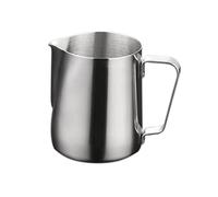 VALICLUD Stainless Steel Milk Pourer Jug for Coffee Frothing Lightweight Cappuccino Latte Pitcher with Precise Pouring Design Easy to Clean Dishwasher Safe Milk Pot
