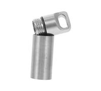 VALICLUD Stainless Steel Mini Storage Holder Medicine Case for Outdoor Camping Hiking Lightweight Portable Survival Organizer