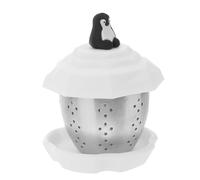 VALICLUD Stainless Steel Penguin Tea Infuser Filter Household Tea Strainer with Cute Floating Animal Design Easy to Clean for Home Use