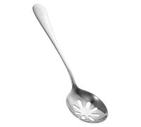 VALICLUD Stainless Steel Perforated Serving Spoon Reusable Small Kitchen Utensil for Home Restaurant Hotel Party Buffet Use