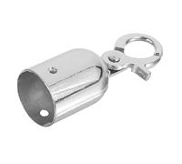 VALICLUD Stainless Steel Rope End Cap with Hook Decking Rope Fittings for Concierge Railings and Guardrails Reusable Cord End Stopper for Safety Isolation and Crowd Control Small Silver