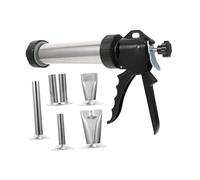 VALICLUD Stainless Steel Sausage Stuffer Manual Meat Filler with Tube for Homemade Sausage Making Easy to Clean and Operate Suitable for Personal and Professional Use