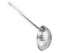 VALICLUD Stainless Steel Skimmer Ladle with Handle Versatile Slotted Spoon for Cooking Food Filtration and Noodle Serving Easy to Use Space Saving Design with Hanging Kitchen Utensil for