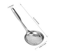 VALICLUD Stainless Steel Slotted Skimmer Spoon High Temperature Resistant Kitchen Colander Ladle for Pasta Noodles Poached Eggs with Smooth Handle and Wide Scoop for Easy Draining and