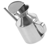 VALICLUD Stainless Steel Soy Sauce Container with Lid Leakproof Oil Dispenser Bottle for Vinegar and Cooking Oil High Temperature Resistant Kitchen Storage Pot with Handle for Home and