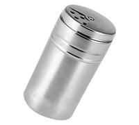 VALICLUD Stainless Steel Sugar Shaker with Rotating Cover, Multipurpose Pepper Shaker for Dispensing Seasonings, Removable Lid for Easy Cleaning, Compact 5.5x6.8cm Container for Kitchen