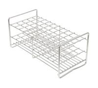 VALICLUD Stainless Steel Test Tube Rack Temperature Resistant Anti-acid Lab Stand for Tubes Lightweight Smooth Polished Holder for Scientific Experiments and Home Use
