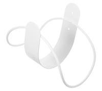 VALICLUD Stainless Steel Wall Mount Hose Holder with Convenient Carrying Capacity, White Water Pipe Storage Organizer for Garden and Home Use