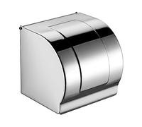 VALICLUD Stainless Steel Wall Mounted Toilet Paper Holder Box No Punching Design Rustproof Tissue Dispenser for Bathroom Home Office Hotel Easy to Clean Elegant Simple Paper Box