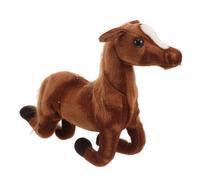VALICLUD Standing Plush Horse Doll Soft Skin-friendly Stuffed Animal Figurine for Sleep Comfort and Play Realistic Miniature with Artistic Detailing for Bedroom and Travel Companion