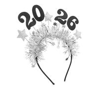 VALICLUD Star Headband Lightweight Year Hair Hoop for Women Festive Silver and Party Tiara Comfortable Decorative Accessory for Year Eve Celebrations and Costume Events