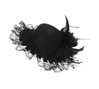 VALICLUD Steampunk Top Hat Mini for Women Fashionable Dressy Tea Party Hat Hair Clip Hair Accessory