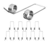 VALICLUD Storage Bucket Torsional Springs Replacement 10Pcs Metal Torsion Springs for Garbage can Lid Flip-Top Trash Bin Parts with Easy Installation and Stable Elasticity