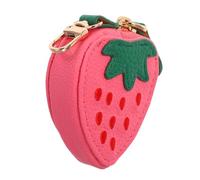 VALICLUD Strawberry Coin Purse Small Wallet for Ladies Cute Pu Material Zipper Closure as Keychain Coin Pouch for Managing Change Minimalist Wallet for Women