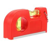 VALICLUD String Line Level Tool for Building Trades, Hanging Bubble Spirit Level with Red Housing, Precision Layout Instrument for Flooring, Decking, Fencing, and Drainage Slope Measurement