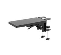 VALICLUD Sturdy Arm Support Frame Desktop Extension Board for Computer Desk Wrist Keyboard Hand Supports with Wood and Alloy Material, Easy to Install Foldable Expansion Board for Office