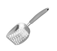 VALICLUD Sturdy Rustproof and Won't Break Cat Litter Scoop with Long Handle Made of Rubber and Aluminum Alloy for Cleaning the Litter Box Efficiently