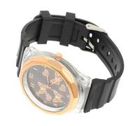 VALICLUD Stylish Butterfly Pattern Silicone Watch for Women Elegant Comfortable Wristwatch for Daily Wear Parties Sports Unique Design Movement