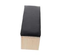 VALICLUD Supple Leather Nail Art Hand Pillow with Wooden Base Manicure Support Cushion for Nail Salon and Home Use Stable Height