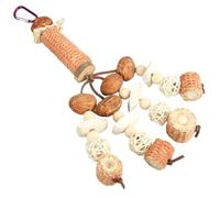 VALICLUD Suspending Parrot Bird with Movable Hook for Parrots and Birds, Made of Corncob Material, Bite-resisting Molar Suitable for Hanging the Cage and Home Decoration
