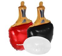 VALICLUD Table Tennis Balloon Sports Party Decorations Paddle Ball Design for Themed Competitions Reusable Aluminum Film Balloons for Graduation Outdoor Events