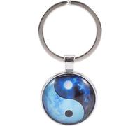 VALICLUD Tai Chi Yin Yang Keychain Key Holder Pendant for Backpack Handbag Car Novelty Hanging Pendant Keychains for School Carnival Prizes