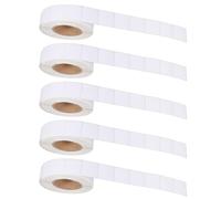 VALICLUD Target Board Repairing Sticker Rolls Coated Paper with Strong Adhesive and Easy to Peel off 5 Rolls White Self-adhesive Target Labels for Indoor and Outdoor Practicing