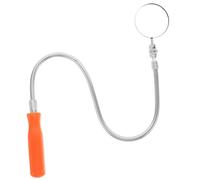 VALICLUD Telescoping Round Inspection Mirrors with Design and Integrated LED Light Durable Mechanics Mirrors for Vehicle Checks and Automotive Inspection Tasks