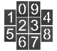 VALICLUD Templates Large for Creating Labeling and Custom for Signs Number Reusable PVC Stencils Painting Paint 0-9, Legible Spray Storage Areas