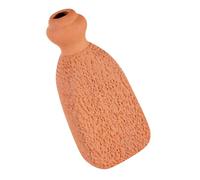 VALICLUD Terracotta Pumice Stone Foot Scrubber Ceramic Exfoliator for Hard Skin Callus Remover with Massage Function Ergonomic Handheld Tool for Feet Hands Body Care and Heel Dead Skin