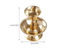 VALICLUD Thickened Copper Buddhist Offering Cup for Temple Water Supply, Household Decorative Buddhism Accessory Goblet for Ritual Use