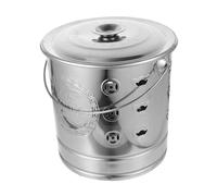 VALICLUD Thickened Stainless Steel Burning Money Bucket with Vent High-temperature Resistant for Paper Money Incineration Suitable for Garden Temple Worship and Sacrifices Safe
