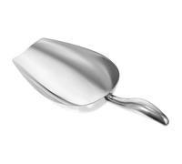 VALICLUD Thickened Stainless Steel Food Shovel with Ergonomic Tubular Handle Heavy Duty Scoop for Ice Flour Candy and Liquid Use in Kitchen Bar and Freezer Drop-Resistant Design