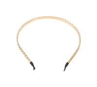 VALICLUD Thin Golden Chain Hair Hoop Headband for Women Non-slip Lightweight Metal Bridal Headpiece Vintage Style Hairband for Wedding and Party Hair Management