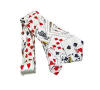 VALICLUD Ties for Men Black Tie for Men Black Men's Tie Unusual Individual Ties Las Vegas Tie Fashion Poker Link Birthday Gift, Image 1, 75 cm