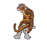 VALICLUD Tiger Animal Embroidered Patch Large Applique Sewing Accessory for Clothing Jackets Bags DIY Crafts Chic Pattern Design Easy to Sew Suitable for Fabrics
