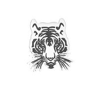 VALICLUD Tiger Brooch Cartoon Brooch Clothing Lapel Pin Animal Decor Multi-Purpose Decorative Pin Spring Festival Badge Rhinestone Sweater Zodiac Enamel White